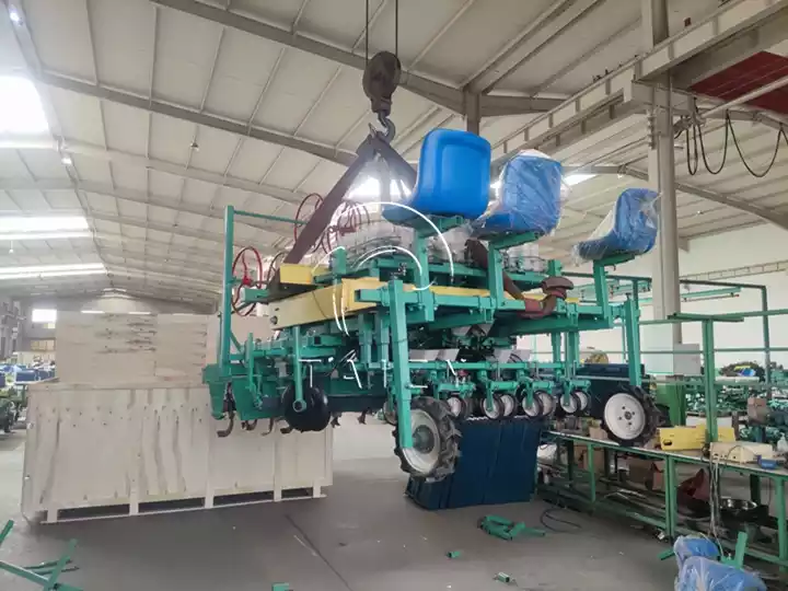 Delivery of transplanter to Paraguay