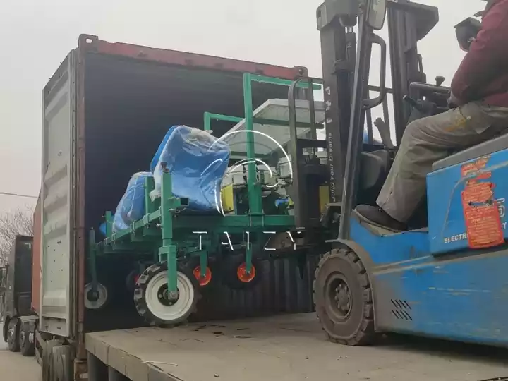 efficient transplanting machine loading site